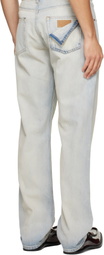 MM6 Maison Margiela Blue Washed Jeans