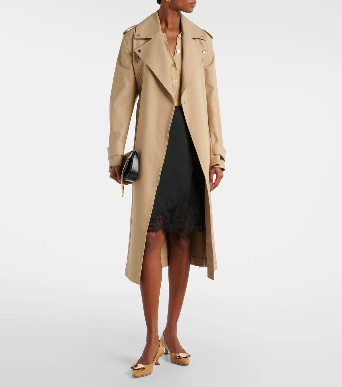 Salvatore Ferragamo / コート/40/ウール/キャメル Ferragamo Zelma 40 leather pumps Salvatore Ferragamo