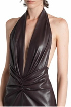 The Andamane Zendaya Dress In Bordeaux Polyester