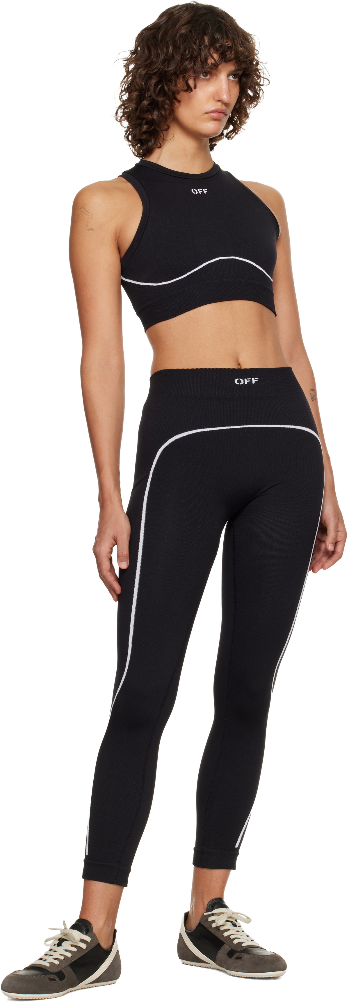 Off-White Black Off Stamp Seamless Leggings