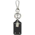 Maison Margiela Black Double Tag Keychain