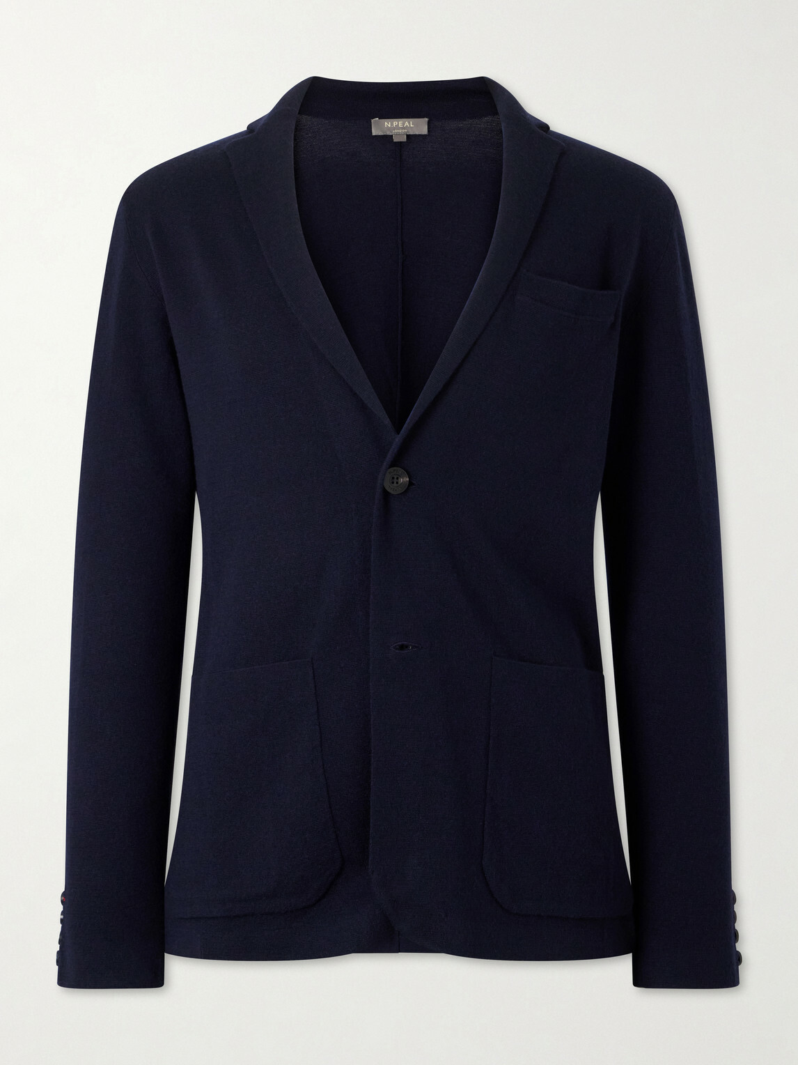 N.PEAL - Cashmere and Silk-Blend Cardigan - Blue