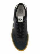 Veja volley Black Sneakers With Side Logo And Lettering Logo On The Heel In Organic Cotton Unisex