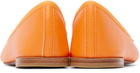 Repetto Orange Cendrillon Ballerina Flats