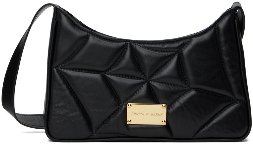 Ernest W. Baker Black Spider Shoulder Bag