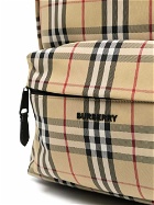 BURBERRY - Check Motif Nylon Backpack