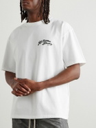 Wacko Maria - 56 Tattoo Studio Printed Cotton-Jersey T-Shirt - White