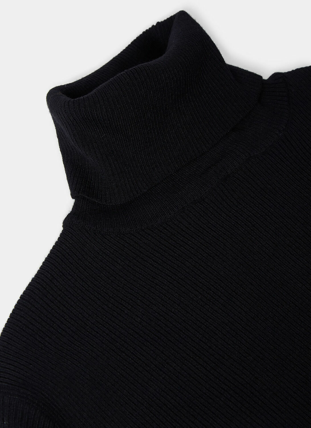 Aiezen Wool-Blend Fine-Knit Turtleneck Sweater