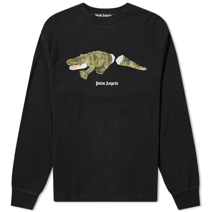 Photo: Palm Angels Long Sleeve Crocodile Back Print Tee