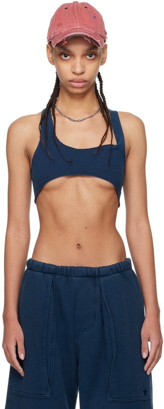 Photo: GREG ROSS Navy Racer Back Bra