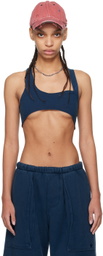 GREG ROSS Navy Racer Back Bra
