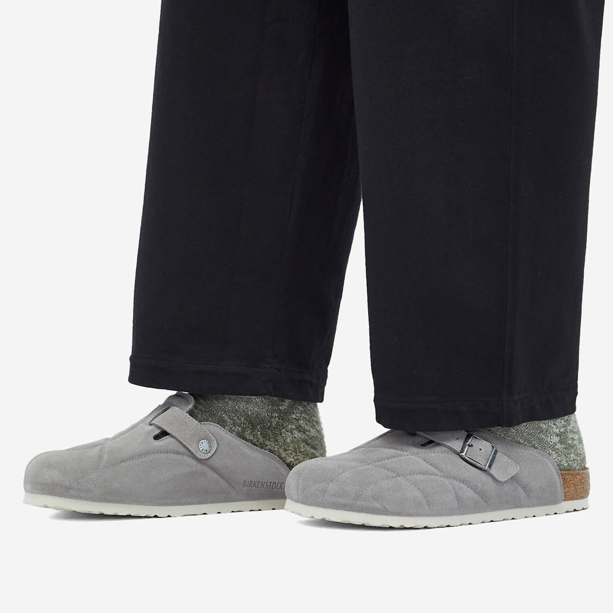 Birkenstock Mens Boston Clog - Stone Birkenstock Men main image 2