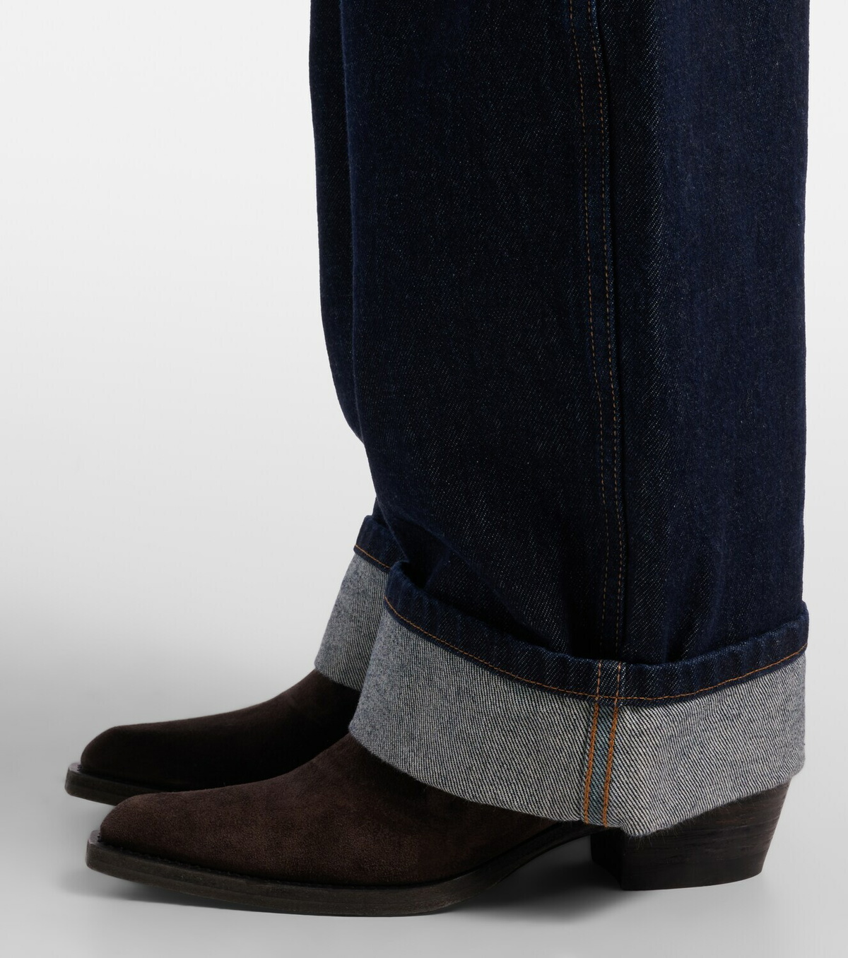 Khaite Clive suede knee-high boots