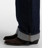 Khaite Clive suede knee-high boots