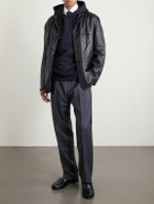 A.P.C. - Standard Rue Madame Logo-Embroidered Organic Cotton-Jersey Hoodie - Black