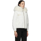 Mr and Mrs Italy White Fur Parka Jacket