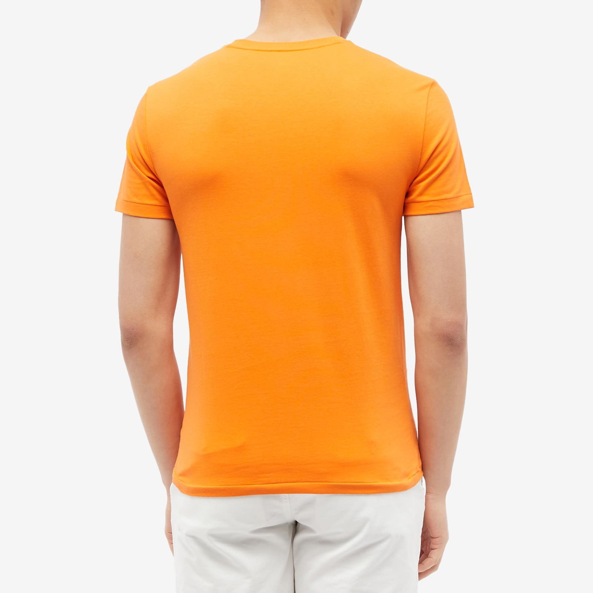 Polo Ralph Lauren Men's Custom Fit T-Shirt in Lifeboat Orange Polo ...