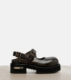 Balenciaga Venom leather Mary Jane flats