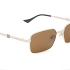 Gucci Men's Eyewear GG1495S Sunglasses in Gold/Brown 