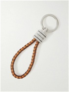 Chopard - Braided Leather and Silver-Tone Keyring