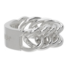 Ambush Silver Logo Chain Ring