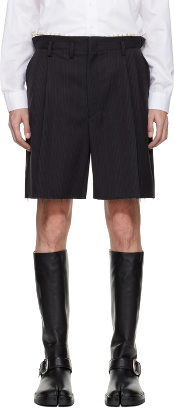 Photo: Maison Margiela Black & Blue Tailored Shorts