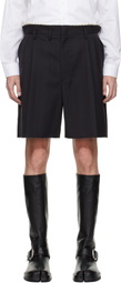 Maison Margiela Black & Blue Tailored Shorts