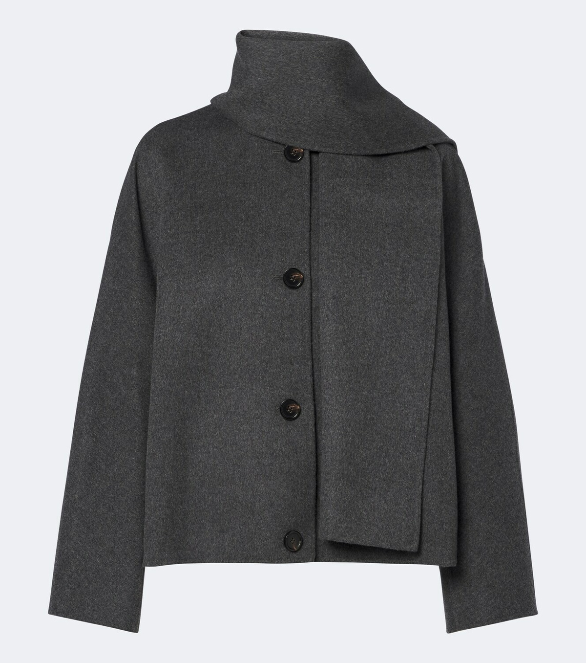 'S Max Mara Scarf-detail virgin wool jacket