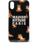 Maison Kitsuné - Logo-Print Polycarbonate IPhone 10 Case - Black