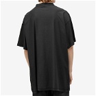 Balenciaga Men's AI Logo Inside Out T-Shirt in Faded Black/White