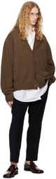 RAINMAKER KYOTO Brown Oneside Raglan Sleeve Cardigan
