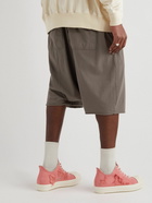 DRKSHDW by Rick Owens - Pods Organic Cotton-Jersey Drawstring Shorts - Gray