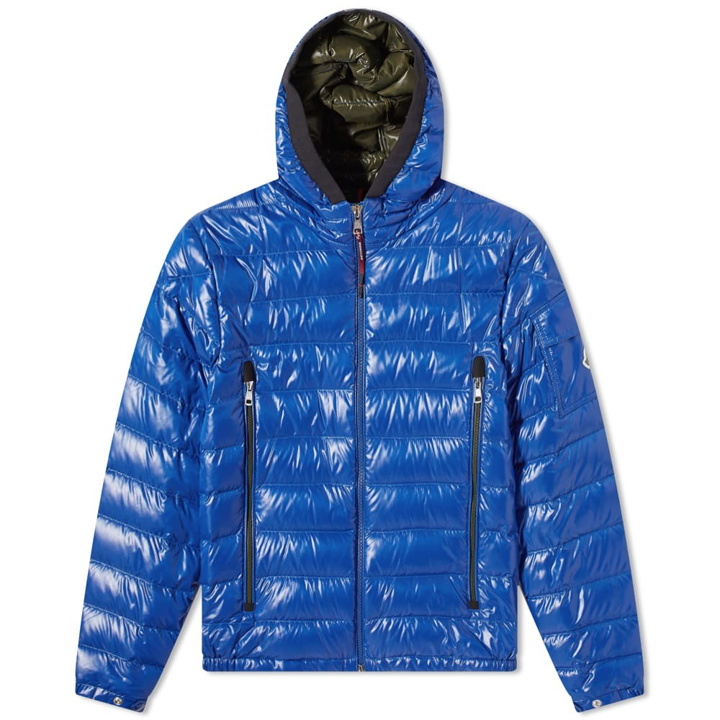 Photo: Moncler Men's Galion Hooded Down Jacket in Blue