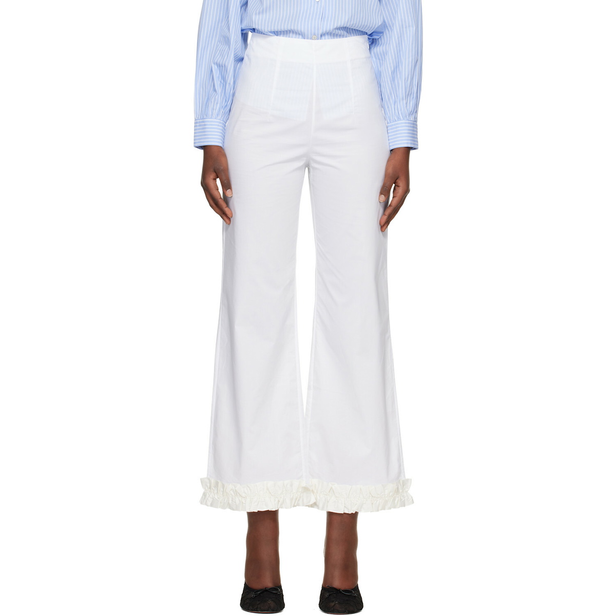 Hai White Leo Trousers
