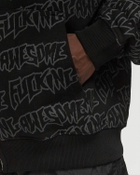 Fucking Awesome Aop Stamp Zipped Hoodie Black Hoodies/Zippers