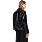 OUR LEGACY Black Mini Leather Jacket