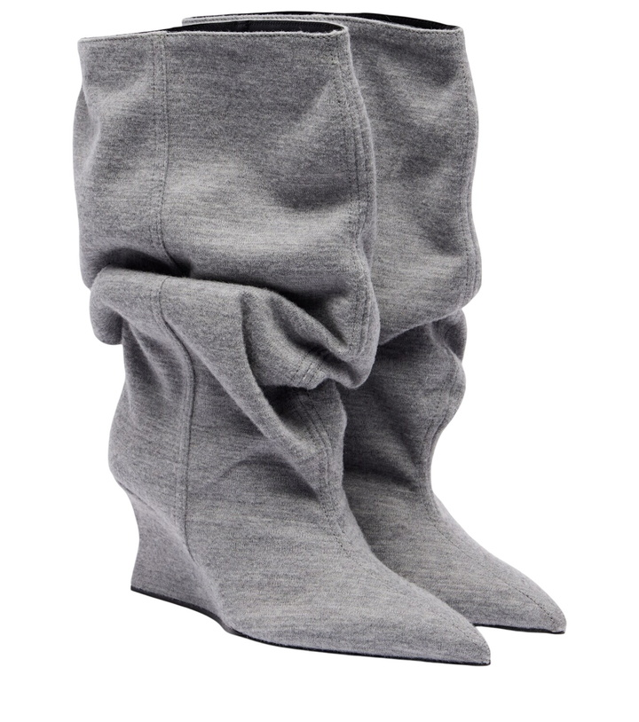 Photo: Balmain Draped ankle boots