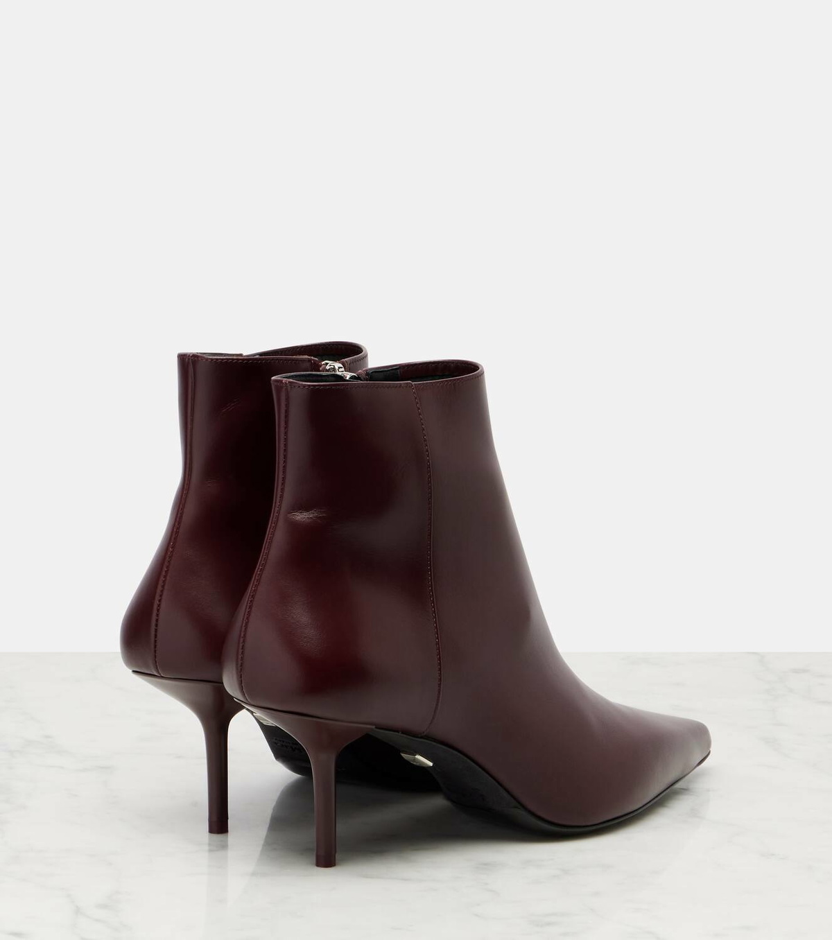 Max Mara Lightbootie 65 leather ankle boots