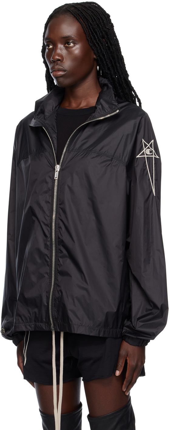 Rick Owens Black Champion Edition Mountain Bomber Jacket Rick Owens