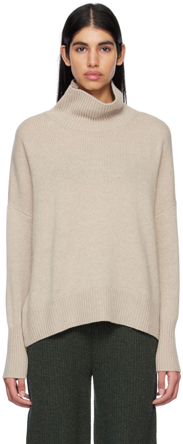 LISA YANG Beige 'The Heidi' Turtleneck Lisa Yang