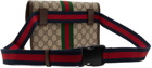 Gucci Brown Small Ophidia GG Belt Bag