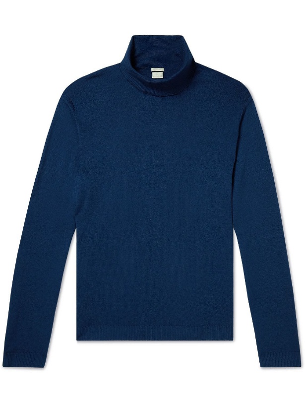 Photo: Massimo Alba - Mister Wool Rollneck Sweater - Blue