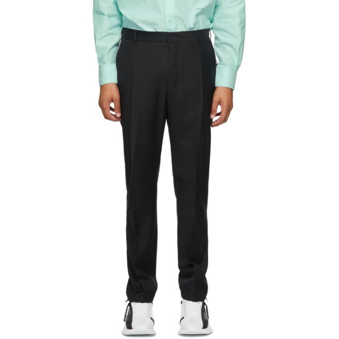 Photo: Givenchy Black Wool Travel Jogger Trousers