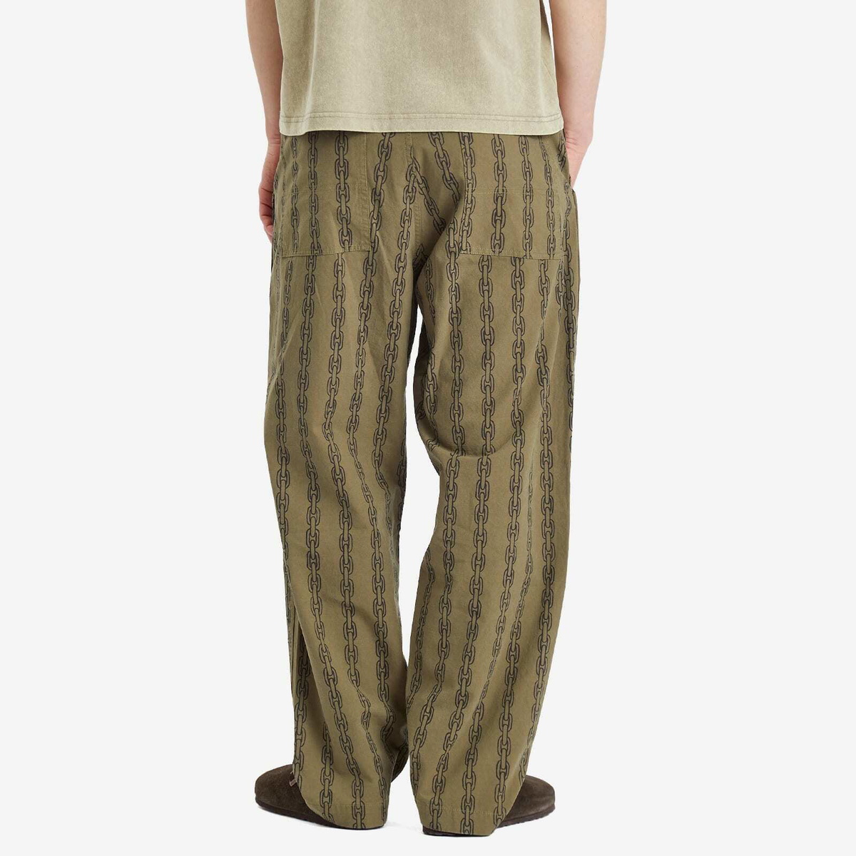 Heresy Men's Chain Trousers in Green