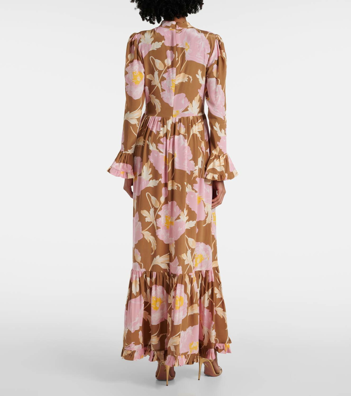 La DoubleJ Visconti silk crêpe de chine maxi dress