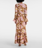 La DoubleJ Visconti silk crêpe de chine maxi dress