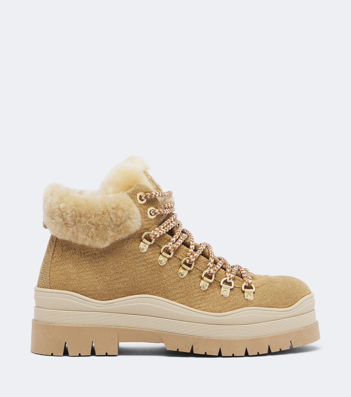 Bogner Arosa shearling-trimmed suede ankle boots