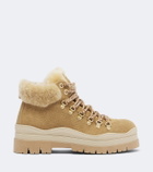 Bogner Arosa shearling-trimmed suede ankle boots