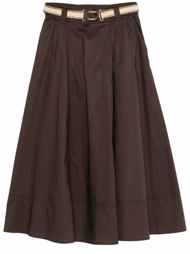 Photo: Belted Midi Skirt TwinSet