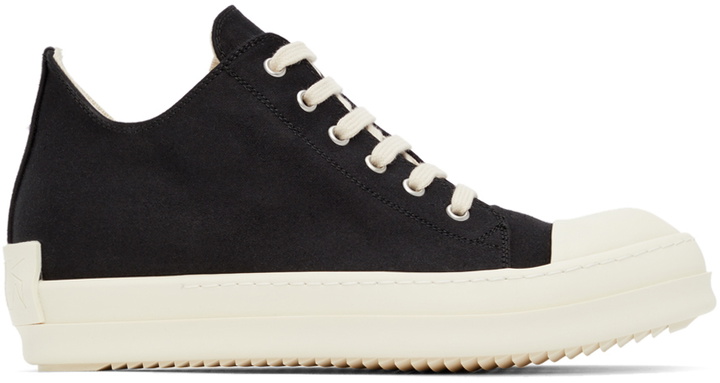 Photo: Rick Owens Drkshdw Black Doeskin Low Sneakers